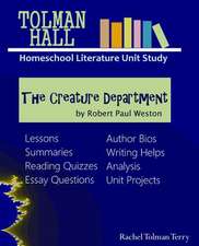 The Creature Department by Robert Paul Weston a Tolman Hall Homeschool Literature Unit Study