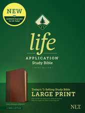 NLT Life Application Study Bible, Third Edition, Large Print (Red Letter, Leatherlike, Brown/Tan)