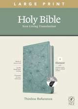 NLT Large Print Thinline Reference Bible, Filament Enabled Edition (Red Letter, Leatherlike, Floral/Teal, Indexed)