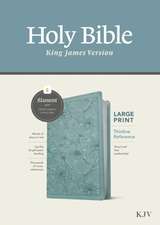 KJV Large Print Thinline Reference Bible, Filament Enabled (Leatherlike, Floral Leaf Teal, Red Letter)