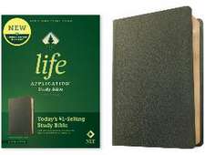 NLT Life Application Study Bible, Third Edition (Genuine Leather, Olive Green, Red Letter)