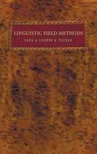 Linguistic Field Methods