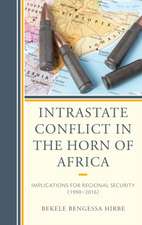 Intrastate Conflict in the Horn of Africa