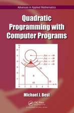 Quadratic Programming with Computer Programs