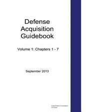 Defense Acquisition Guidebook Volume 1