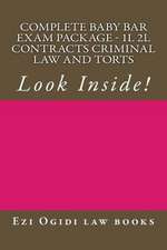 Complete Baby Bar Exam Package - 1l 2l Contracts Criminal Law and Torts