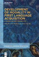 Development of Modality in First Language Acquisition