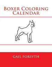 Boxer Coloring Calendar