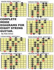 Complete Mode Diagrams for Eight String Guitar