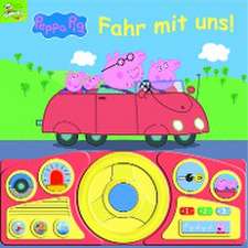 Peppa Pig - Fahr mit uns! - Pappbilderbuch mit beweglichem Lenkrad und 13 spannenden Geräuschen für Kinder ab 3 Jahren