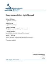 Congressional Oversight Manual