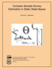 Complex Sample Survey Estimation in Static State-Space