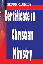 Certificate in Christian Ministry