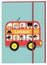 London Bus Notebook: Over 250 Stickers!