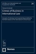 Crimes of Business in International Law: Concepts of Individual and Corporate Responsibility for the Rome Statute of the International Criminal Court