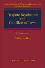 Dispute Resolution and Conflict of Laws