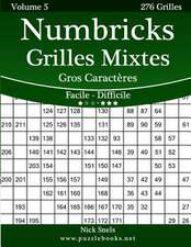 Numbricks Grilles Mixtes Gros Caracteres - Facile a Difficile - Volume 5 - 276 Grilles