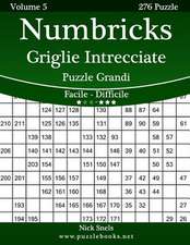 Numbricks Griglie Intrecciate Puzzle Grandi - Da Facile a Difficile - Volume 5 - 276 Puzzle