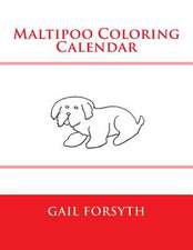 Maltipoo Coloring Calendar