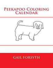 Peekapoo Coloring Calendar