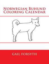 Norwegian Buhund Coloring Calendar