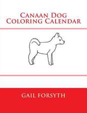 Canaan Dog Coloring Calendar