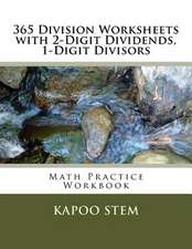 365 Division Worksheets with 2-Digit Dividends, 1-Digit Divisors