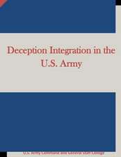 Deception Integration in the U.S. Army