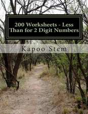 200 Worksheets - Less Than for 2 Digit Numbers