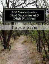 200 Worksheets - Find Successor of 5 Digit Numbers