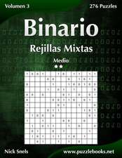 Binario Rejillas Mixtas - Medio - Volumen 3 - 276 Puzzles