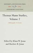 Thomas Mann Studies, Volume 2