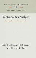 Metropolitan Analysis – Important Elements of Study and Action