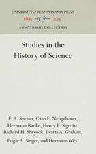 Studies in the History of Science