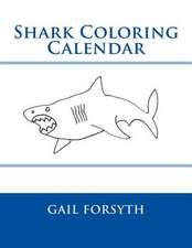 Shark Coloring Calendar