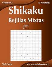 Shikaku Rejillas Mixtas - Facil - Volumen 2 - 159 Puzzles