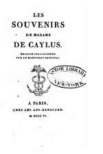 Les Souvenirs de Madame de Caylus