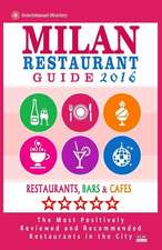 Milan Restaurant Guide 2016