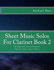 Sheet Music Solos for Clarinet Book 2