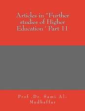 Articles in Further Studies of Higher Education ' Part 11