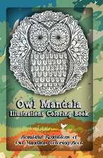 Owl Mandala Illustrations Coloring Book