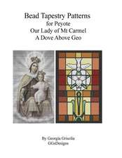 Bead Tapestry Patterns for Peyote Our Lady of Mt. Carmel, a Dove Above Geo