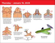 Paper Airplane 2025 Fold-A-Day Calendar