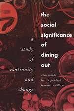 Social Significance of Dining out