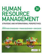 Human Resource Management: Strategic and International Perspectives