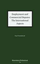 Employment and Commercial Disputes: The International Aspects