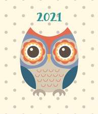 Fashion Diary Owl Square Pocket Diary 2021