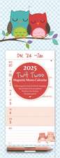 Twit Twoo Week-to-View Magnetic Calendar 2025