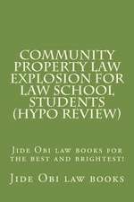 Community Property Law Explosion for Law School Students (Hypo Review)