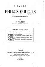 L'Annee Philosophique, Volume 10